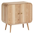 Moderne Houten Dressoir met Rondingen en Deuren
