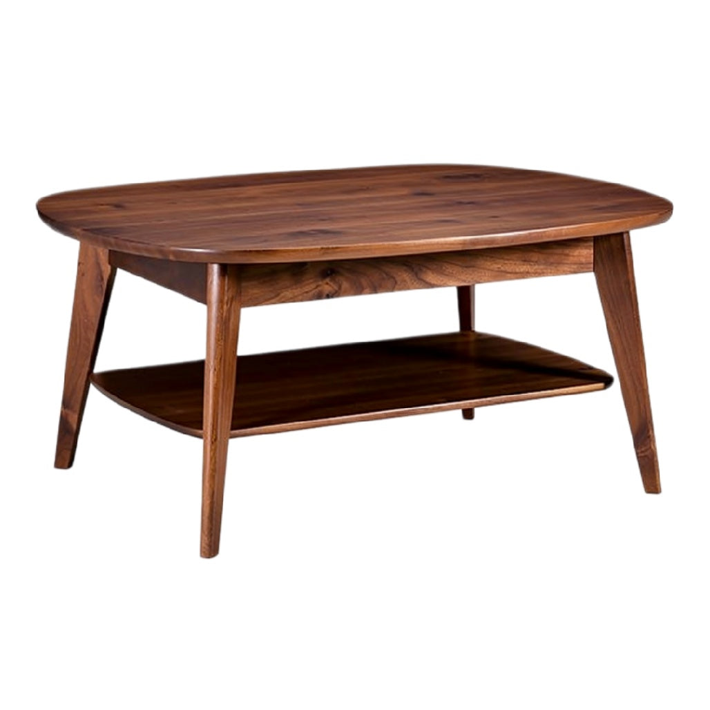 "Functionele Eettafel van Massief Hout met Onderplank"